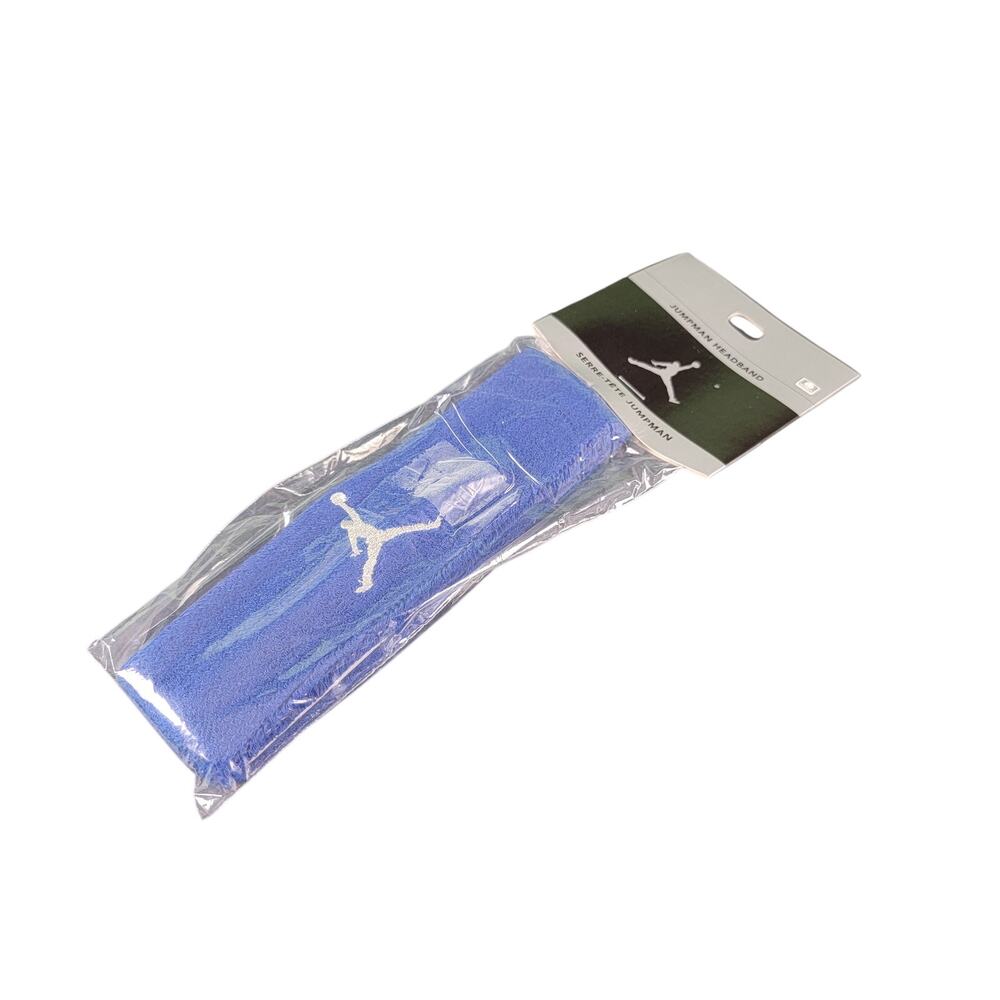 Vintage Nike Michael Jordan Jumpman Sweat Headband - NEW Blue/Silver 590831-455